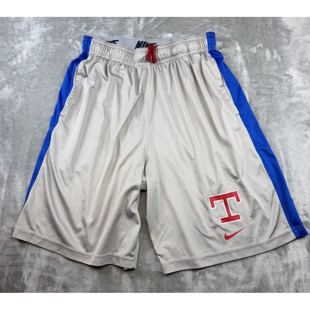 Nike Dri-Fit Texas Rangers Shorts Men's L Gray Cooperstown Collection Athletic